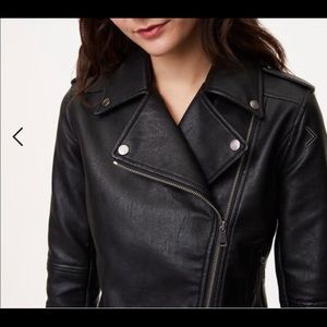 Loft Faux Leather Motorcycle Jacket Jacket 8